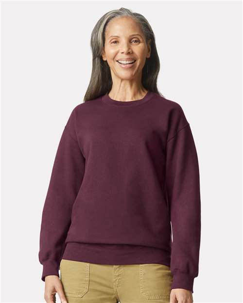 Custom Embroidered Gildan Softstyle® Midweight Crewneck Sweatshirt SF000 Maroon