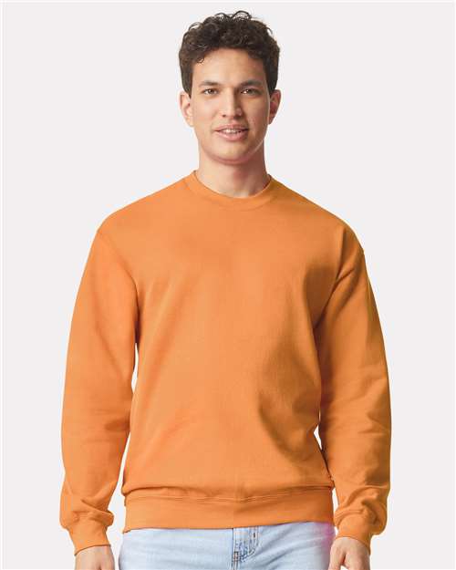 Custom Embroidered Gildan Softstyle® Midweight Crewneck Sweatshirt SF000 Tangerine