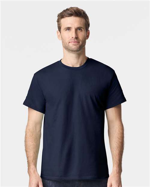 Custom Embroidered Gildan Heavy Cotton™ T-Shirt 5000 Blue Dusk