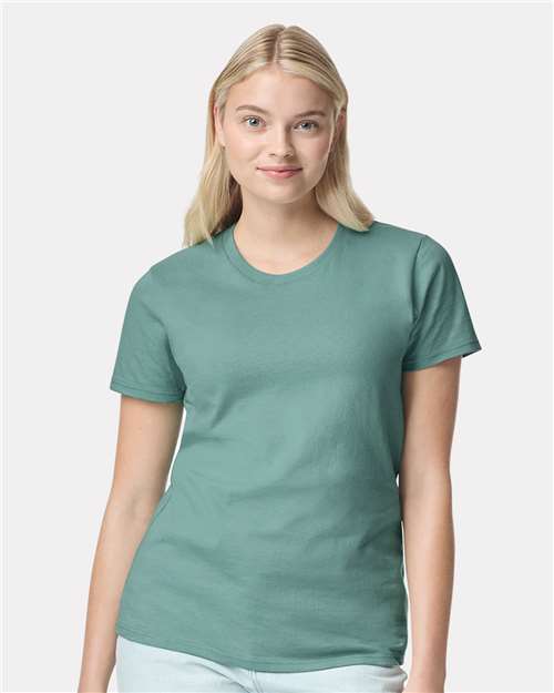 Custom Embroidered Gildan Heavy Cotton™ Women’s T-Shirt 5000L Aquatic