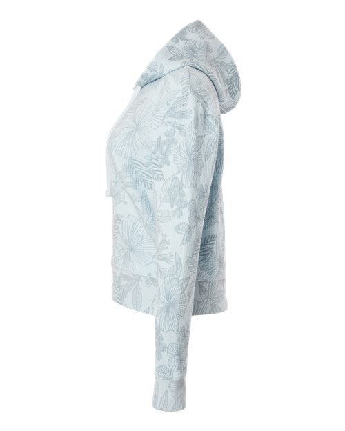 MV Sport Women's Maddie Floral Print Hooded Sweatshirt W24105