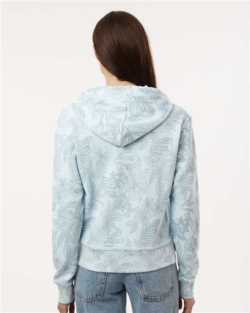 MV Sport Women's Maddie Floral Print Hooded Sweatshirt W24105