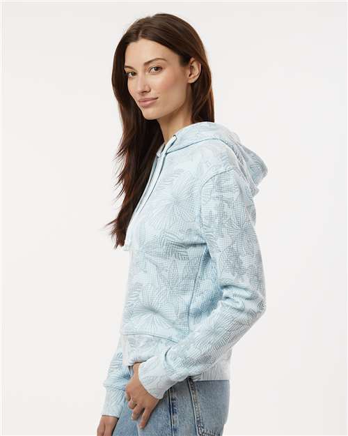 MV Sport Women's Maddie Floral Print Hooded Sweatshirt W24105