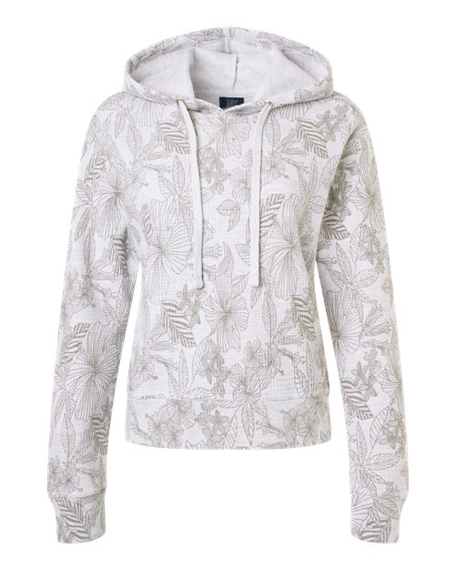 MV Sport Women's Maddie Floral Print Hooded Sweatshirt W24105