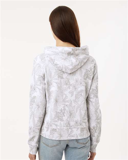 MV Sport Women's Maddie Floral Print Hooded Sweatshirt W24105