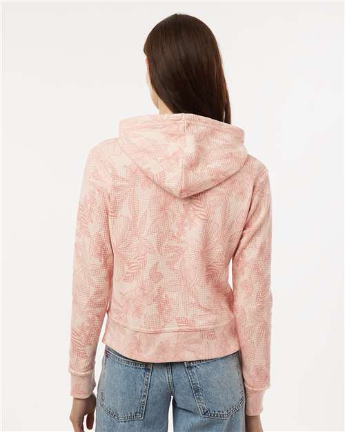 MV Sport Women's Maddie Floral Print Hooded Sweatshirt W24105
