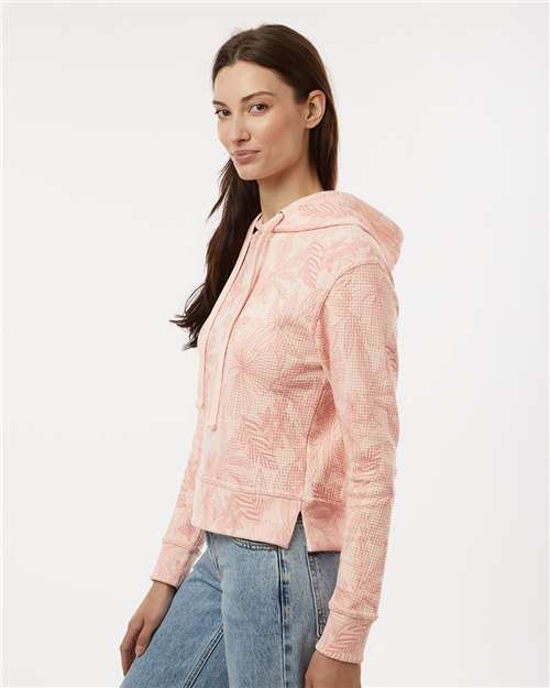 MV Sport Women's Maddie Floral Print Hooded Sweatshirt W24105