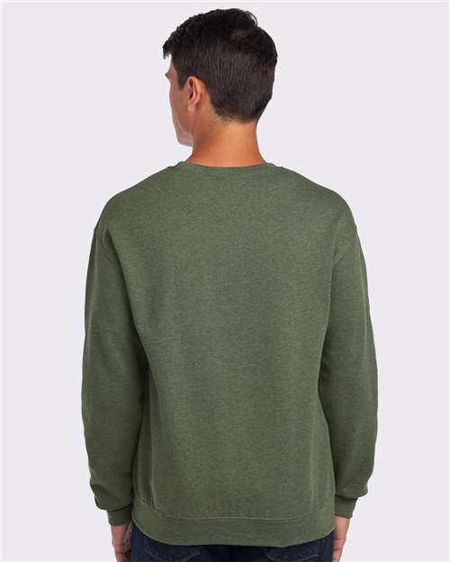 JERZEES NuBlend® Crewneck Sweatshirt 562MR Military Green Heather
