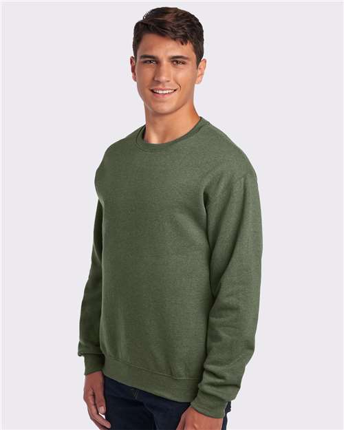 JERZEES NuBlend® Crewneck Sweatshirt 562MR Military Green Heather