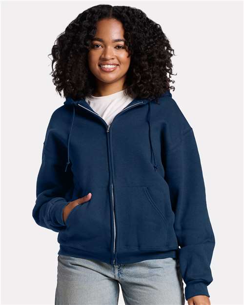 Custom Embroidered JERZEES Rugged Full-Zip Hooded Sweatshirt Z12MR