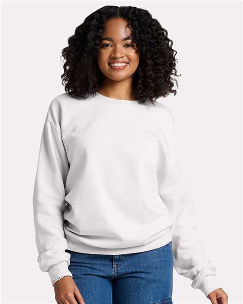 Custom Embroidered JERZEES Ultimate CVC Crewneck Sweatshirt IC48MR
