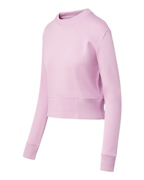 MV Sport Women's Romi Cloud Fleece Crop Crewneck Sweatshirt W22106