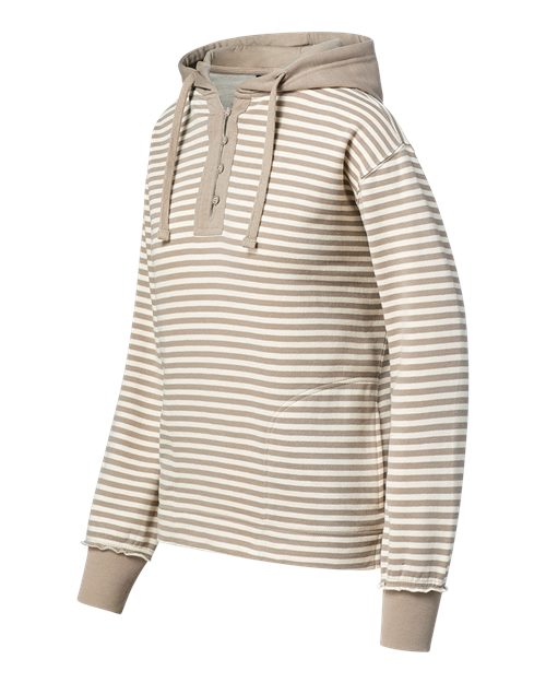 MV Sport Women's Alina Henley Hooded Sweatshirt W24128