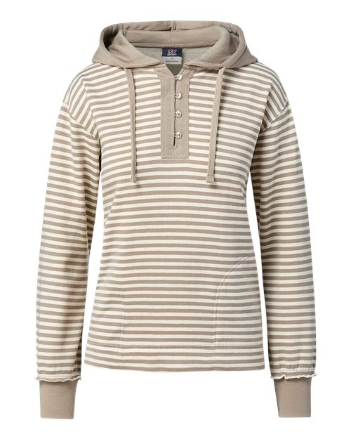 MV Sport Women's Alina Henley Hooded Sweatshirt W24128
