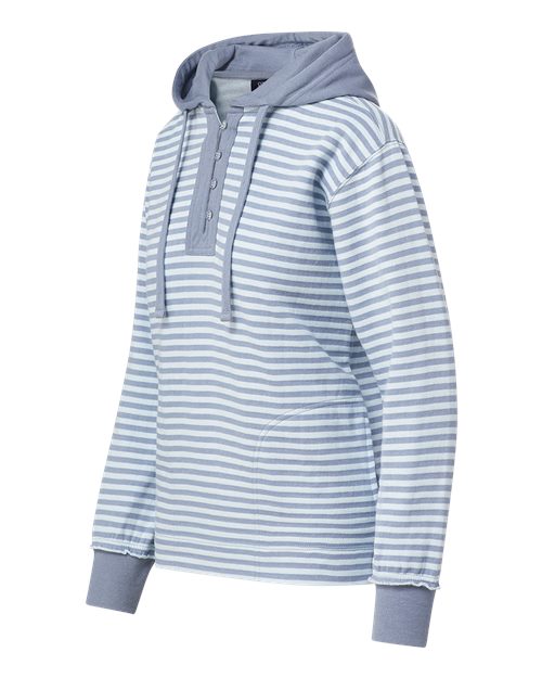 MV Sport Women's Alina Henley Hooded Sweatshirt W24128