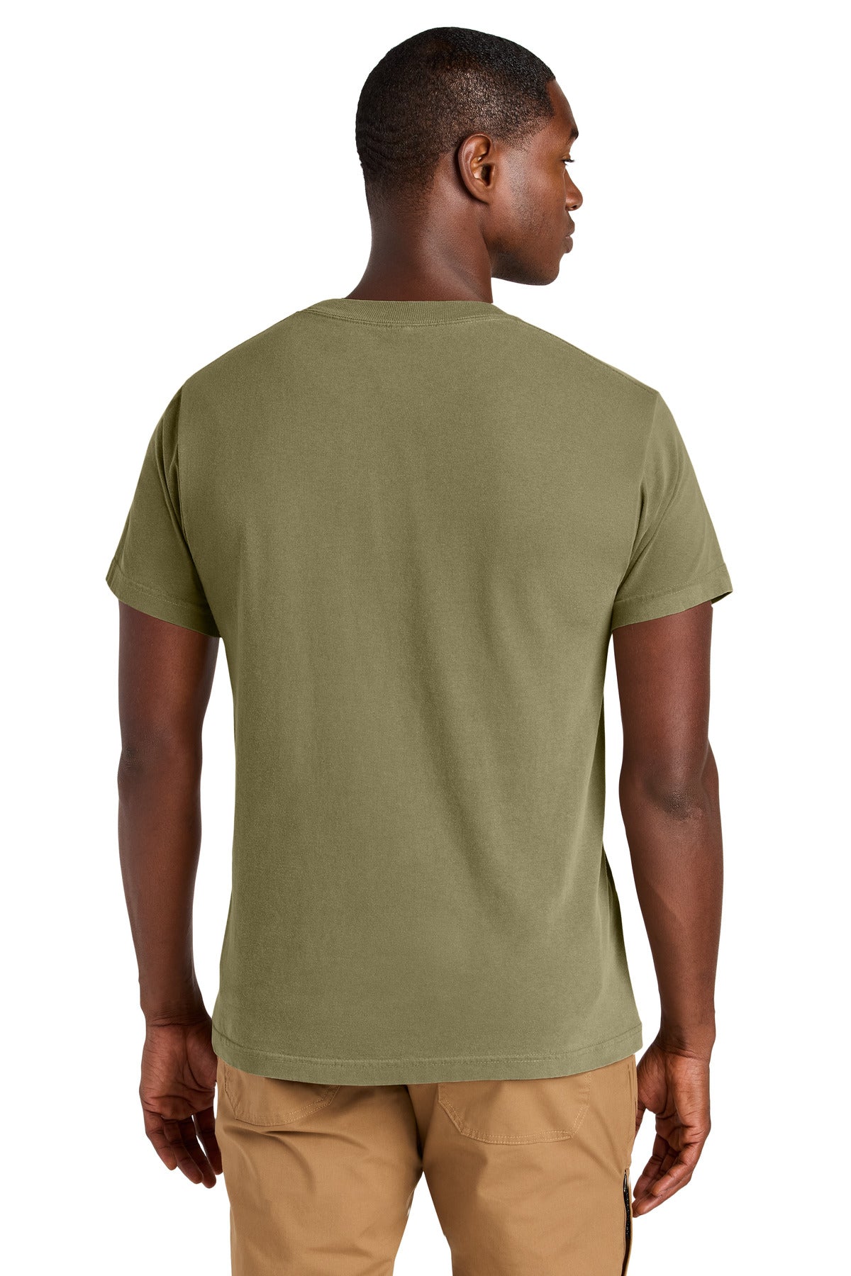 Custom Embroidered American Apparel Unisex Heavyweight Cotton Garment-Dyed Tee 1301GD,Faded Army