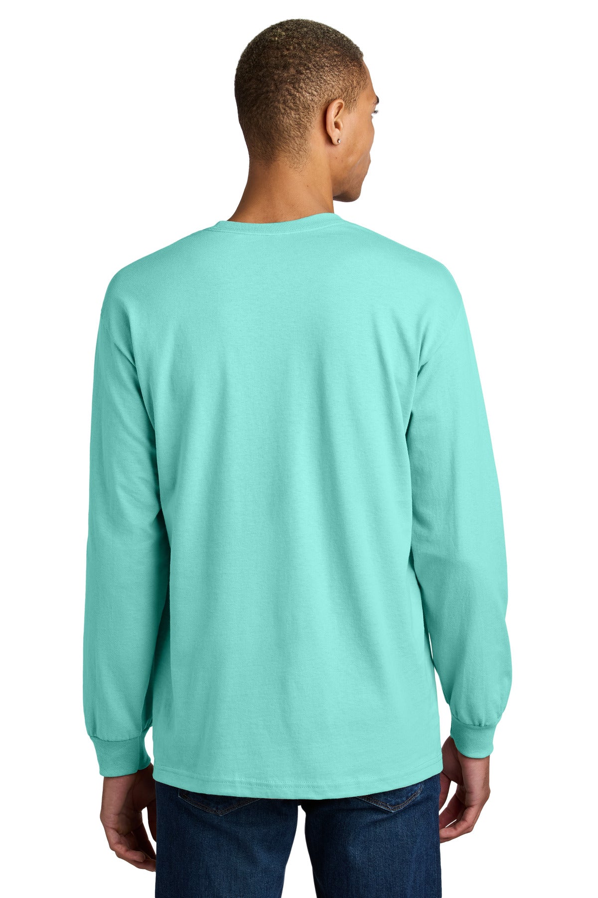 Custom Embroidered American Apparel Heavyweight Unisex Long Sleeve T-Shirt 1304,Celadon