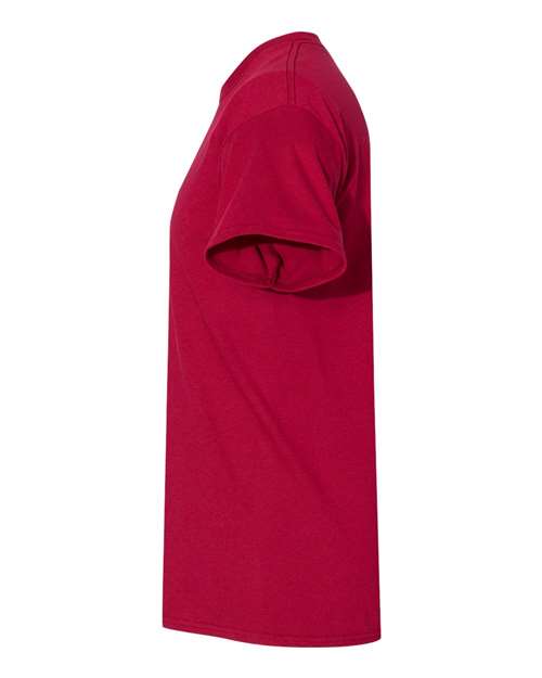 Gildan USA-Made Fine Jersey T-Shirt 5000 Cardinal Custom Embroidered Business Logo