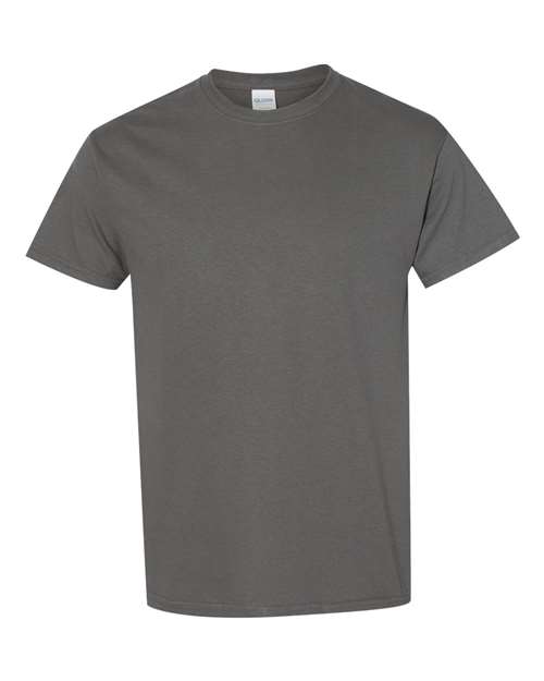 Gildan USA-Made Fine Jersey T-Shirt 5000 Charcoal Custom Embroidered Business Logo