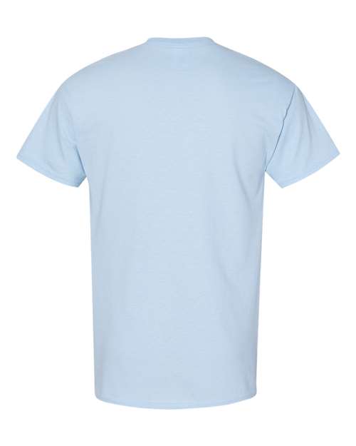 Gildan USA-Made Fine Jersey T-Shirt 5000 Light Blue Custom Embroidered Business Logo