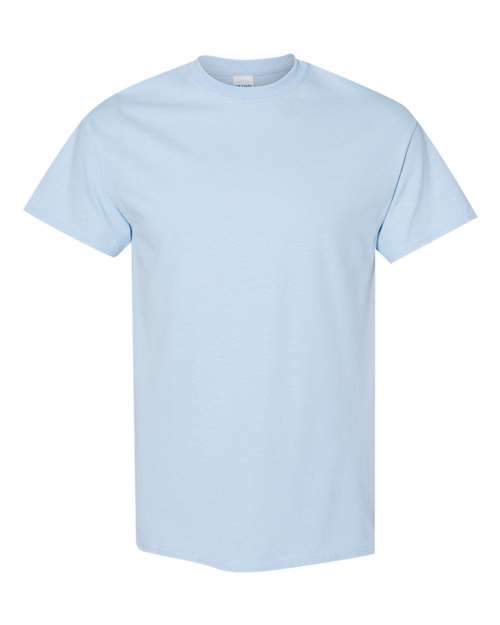 Gildan USA-Made Fine Jersey T-Shirt 5000 Light Blue Custom Embroidered Business Logo