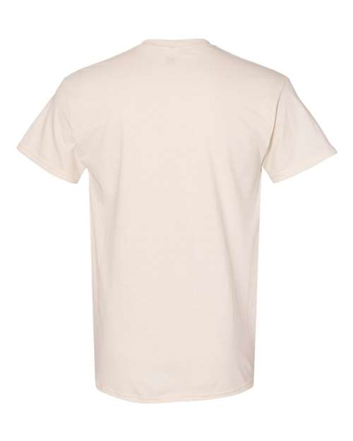Gildan USA-Made Fine Jersey T-Shirt 5000 Natural Custom Embroidered Business Logo