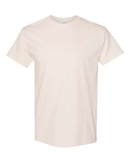 Gildan USA-Made Fine Jersey T-Shirt 5000 Natural Custom Embroidered Business Logo