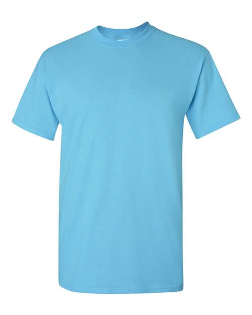 Gildan USA-Made Fine Jersey T-Shirt 5000 Sky Custom Embroidered Business Logo
