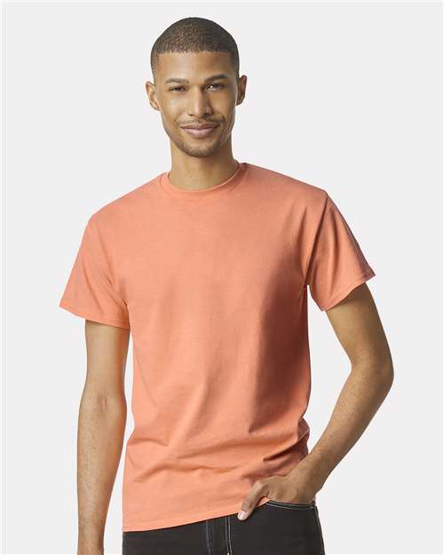 Gildan USA-Made Fine Jersey T-Shirt 5000 Sunset Custom Embroidered Business Logo