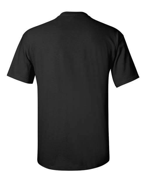Gildan Women’s 1X1 Baby Rib Raglan Three-Quarter Sleeve Tee 2000 Black Custom Embroidered Business Logo