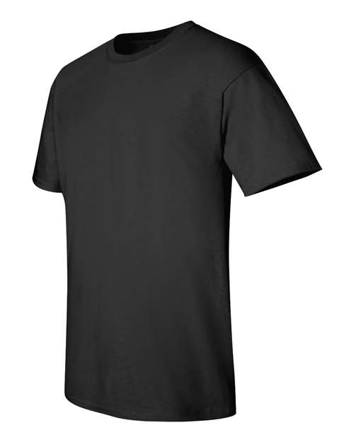 Gildan Women’s 1X1 Baby Rib Raglan Three-Quarter Sleeve Tee 2000 Black Custom Embroidered Business Logo