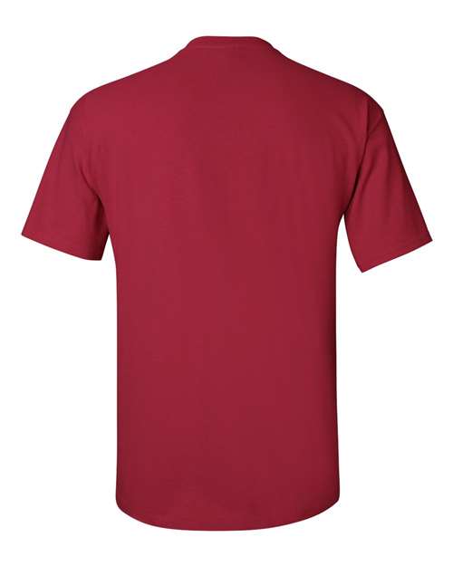 Gildan Women’s 1X1 Baby Rib Raglan Three-Quarter Sleeve Tee 2000 Cardinal Red Custom Embroidered Business Logo