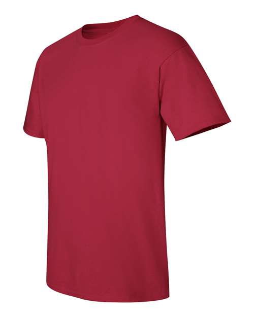 Gildan Women’s 1X1 Baby Rib Raglan Three-Quarter Sleeve Tee 2000 Cardinal Red Custom Embroidered Business Logo