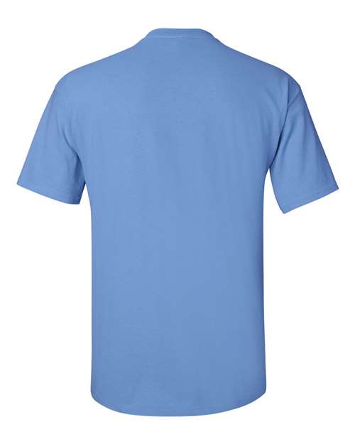 Gildan Women’s 1X1 Baby Rib Raglan Three-Quarter Sleeve Tee 2000 Carolina Blue Custom Embroidered Business Logo