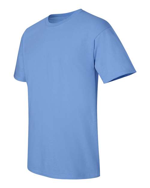 Gildan Women’s 1X1 Baby Rib Raglan Three-Quarter Sleeve Tee 2000 Carolina Blue Custom Embroidered Business Logo