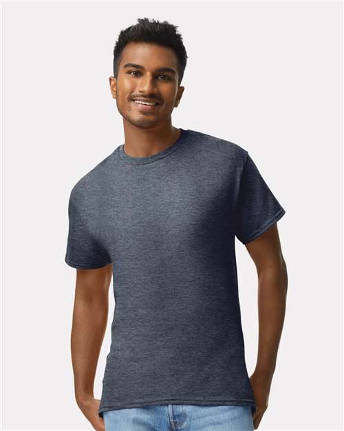 Custom Embroidered Gildan Ultra Cotton® T-Shirt 2000 Heather Navy
