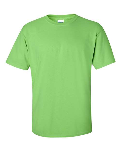 Gildan Women’s 1X1 Baby Rib Raglan Three-Quarter Sleeve Tee 2000 Lime Custom Embroidered Business Logo
