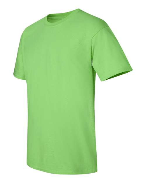 Gildan Women’s 1X1 Baby Rib Raglan Three-Quarter Sleeve Tee 2000 Lime Custom Embroidered Business Logo