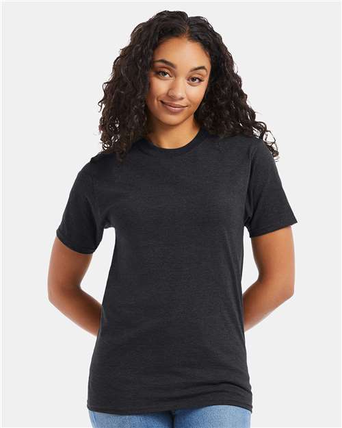 Custom Embroidered Hanes Beefy-T® T-Shirt 5180 Charcoal Heather