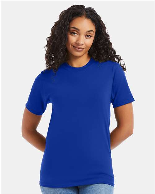Custom Embroidered Hanes Beefy-T® T-Shirt 5180 Deep Royal