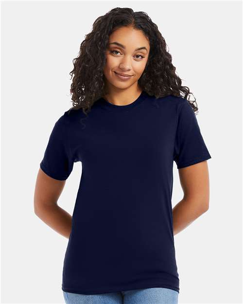 Custom Embroidered Hanes Beefy-T® T-Shirt 5180 Navy