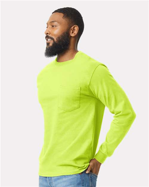 Gildan Ultra Cotton® Long Sleeve Pocket T-Shirt 2410
