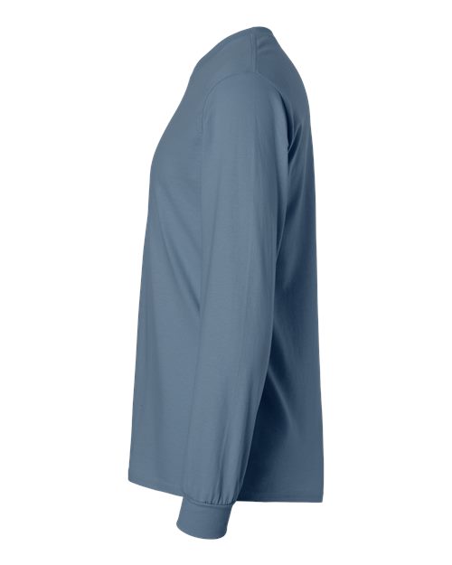 Gildan Ultra Cotton® Long Sleeve T-Shirt 2400 Indigo Blue