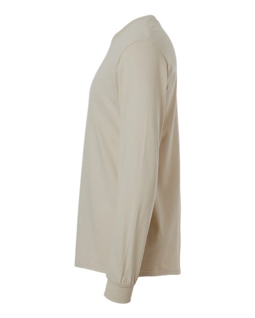 Gildan Ultra Cotton® Long Sleeve T-Shirt 2400 Sand