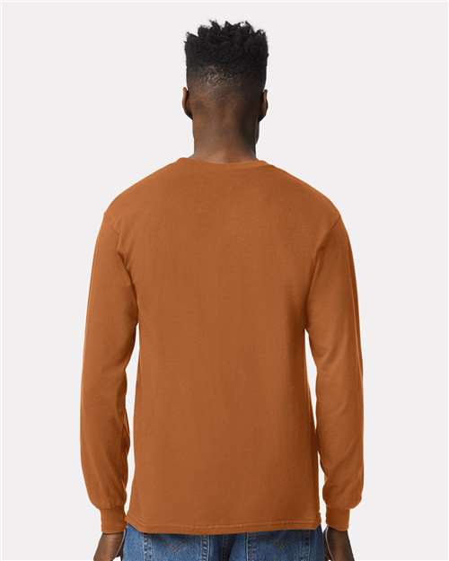 Gildan Ultra Cotton® Long Sleeve T-Shirt 2400 Texas Orange