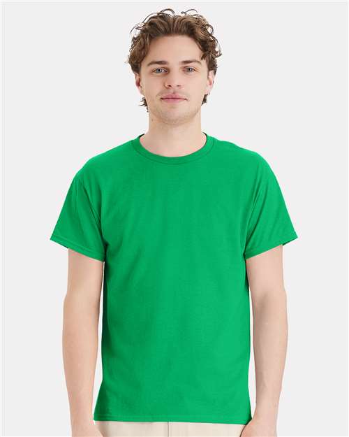 Custom Embroidered Hanes Ecosmart™ T-Shirt 5170 Kelly Green