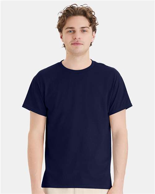 Custom Embroidered Hanes Ecosmart™ T-Shirt 5170 Navy