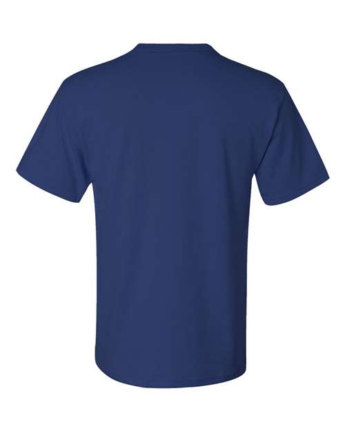 JERZEES Dri-Power® 50/50 Pocket T-Shirt 29MPR Oxford Custom Embroidered Business Logo