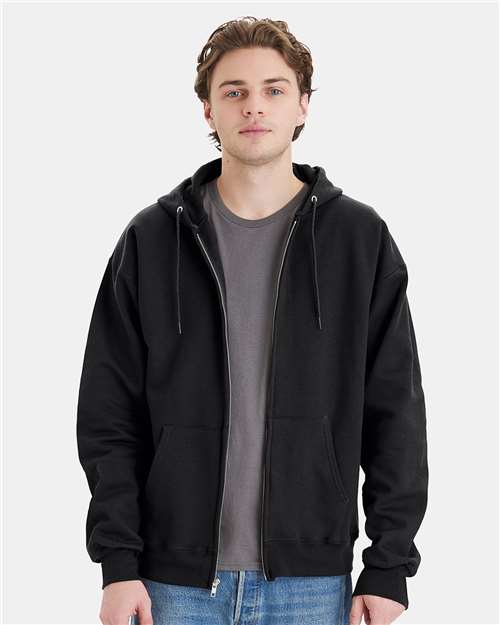Custom Embroidered Hanes Ultimate Cotton® Full-Zip Hooded Sweatshirt F280