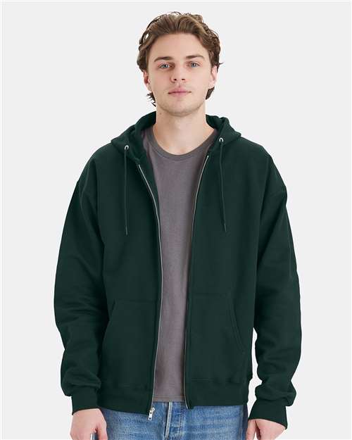 Custom Embroidered Hanes Ultimate Cotton® Full-Zip Hooded Sweatshirt F280